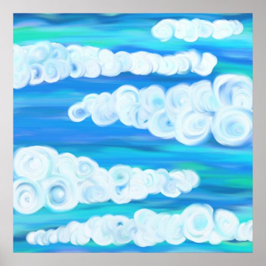 雲渦巻形の ポスター (正面)