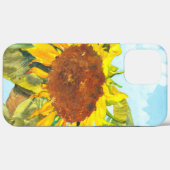 雲独身のの付いたひまわり Case-Mate iPhoneケース (裏面 (横))