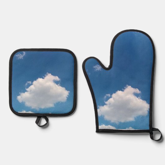 雲独身の雲 鍋つかみ&鍋敷きセット (正面)
