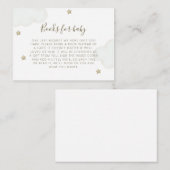 雲男女兼用と星のベビー エンクロージャーカード (正面/裏面)