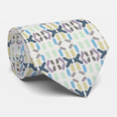 雲白に水彩パステル筆致 ネクタイ (ロール)