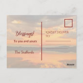 雲白熱［赤熱］光を放つ ポストカード (裏面)