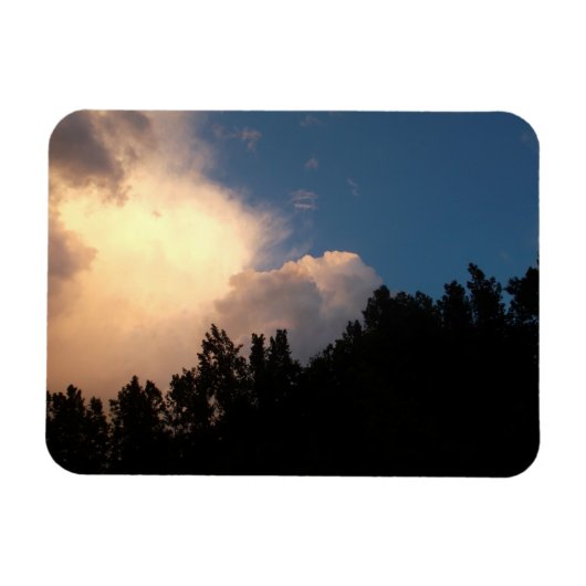 雲白熱［赤熱］光を放つ マグネット (横)