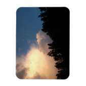 雲白熱［赤熱］光を放つ マグネット (縦)