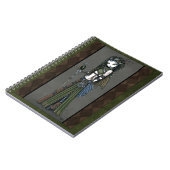 雲破烈のSteampunkのAviatrixの妖精のノート ノートブック (左側)