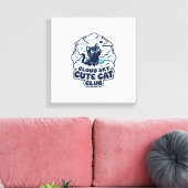 雲空かわいい猫ペット愛好家Tシャツアート - 雲空 キャンバスプリント (インサイチュ (リビング))