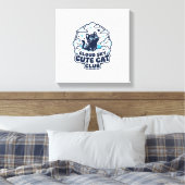 雲空かわいい猫ペット愛好家Tシャツアート - 雲空 キャンバスプリント (インサイチュ (寝室))