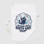 雲空かわいい猫ペット愛好家Tシャツアート - 雲空 ゴルフタオル (インサイチュ)
