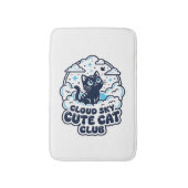 雲空かわいい猫ペット愛好家Tシャツアート - 雲空 バスマット (正面縦)