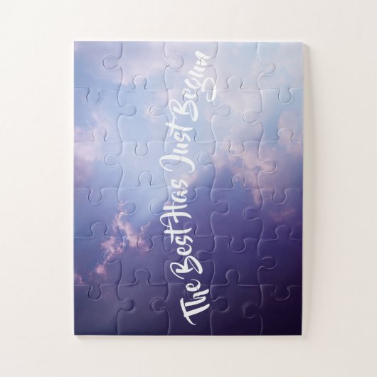 雲空感動的引用文パステル風光明媚な写真 ジグソーパズル (縦)