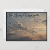 雲空追悼式発表 招待状 (正面)