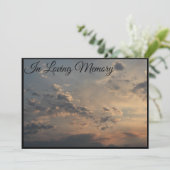 雲空追悼式発表 招待状 (スタンド正面)