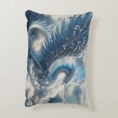 雲素晴らしに囲まれた竜 アクセントクッション (裏面(縦))