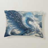 雲素晴らしに囲まれた竜 アクセントクッション (裏面)