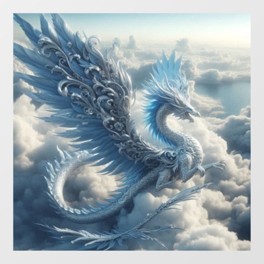 雲素晴らしに囲まれた竜 ウィンドウサイン (シート)