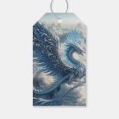 雲素晴らしに囲まれた竜 ギフトタグ (裏面)