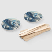 雲素晴らしに囲まれた竜 ハンドファン (組立なし)