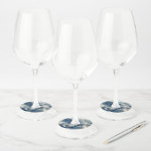 雲素晴らしに囲まれた竜 ワイングラスタグ (セット)