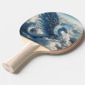 雲素晴らしに囲まれた竜 卓球ラケット (正面アングル)