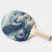 雲素晴らしに囲まれた竜 卓球ラケット (横)