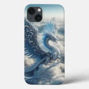 雲素晴らしに囲まれた竜 iPhone 13ケース