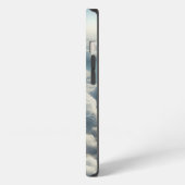 雲素晴らしに囲まれた竜 iPhoneケース (左側面)