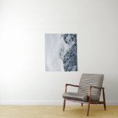 雲素晴らしに覆われた雪の山 タペストリー (インサイチュ)