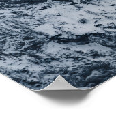 雲素晴らしに覆われた雪の山 ポスター (角)