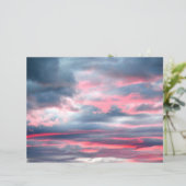 雲美しいピンクの白い青空 (スタンド正面)