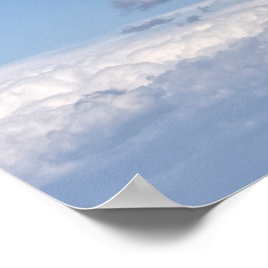 雲群の青空 ポスター (角)