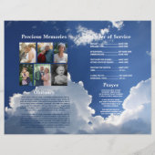 雲葬祭プログラムのお祝い チラシ (裏面)