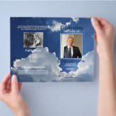 雲葬祭プログラムのお祝い チラシ (手)