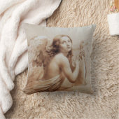 雲遊の上の天使のライラ クッション (ブランケット)