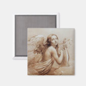 雲遊の上の天使のライラ マグネット (正面/裏面)