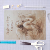 雲遊の上の天使のリラ 薄葉紙 (クラフト)