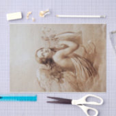 雲遊の上の天使のリラ 薄葉紙 (クラフト)