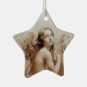 雲遊星の上の天使の琴柱 セラミックオーナメント (右)