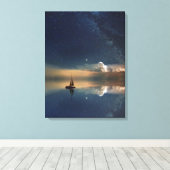 雲遠くにに向かって キャンバスプリント (インサイチュ (ウッドフロア))