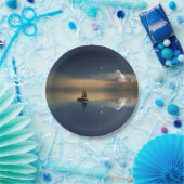 雲遠くにに向かって ペーパープレート (パーティー)