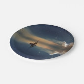 雲遠くにに向かって ペーパープレート (アングル)