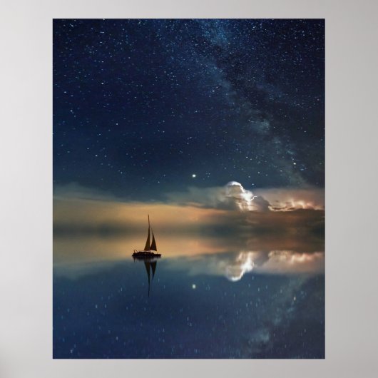 雲遠くにに向かって ポスター (正面)