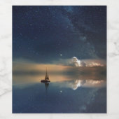 雲遠くにに向かって ワインラベル (シングルラベル)