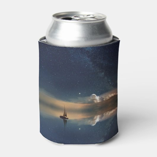 雲遠くにのカフリンクへのセーリング 缶クーラー (缶正面)
