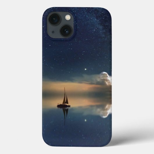 雲遠くにのカフリンクへのセーリング Case-Mate iPhoneケース (裏面)