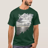 雲間から差し込む太陽 Tシャツ (正面)