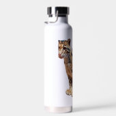 雲雀写真ジャングル大きな猫動物 ウォーターボトル (右面)