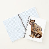 雲雀写真ジャングル大きな猫動物 ノートブック (内部)