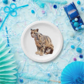 雲雀写真ジャングル大きな猫動物 ペーパープレート (パーティー)