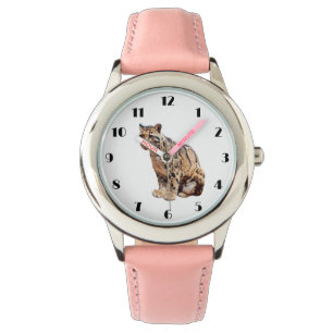 雲雀写真ジャングル大きな猫動物 腕時計