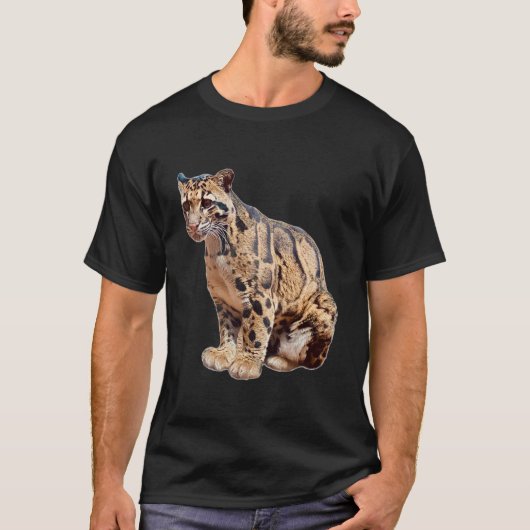 雲雀写真ジャングル大きな猫動物 Tシャツ (正面)